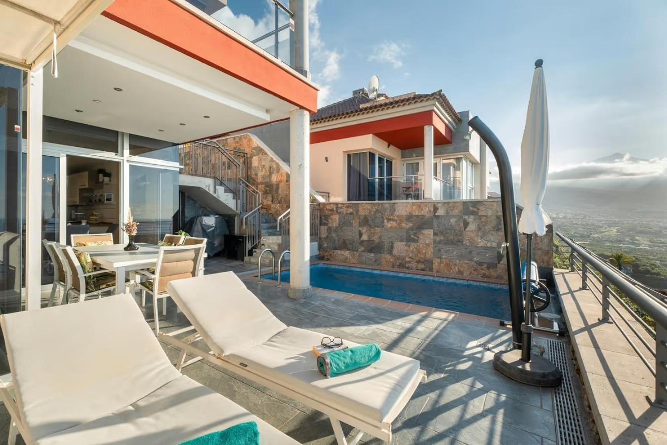 Villa Golden Horizon Con Piscina Privada Climatizada Santa Úrsula Екстериор снимка